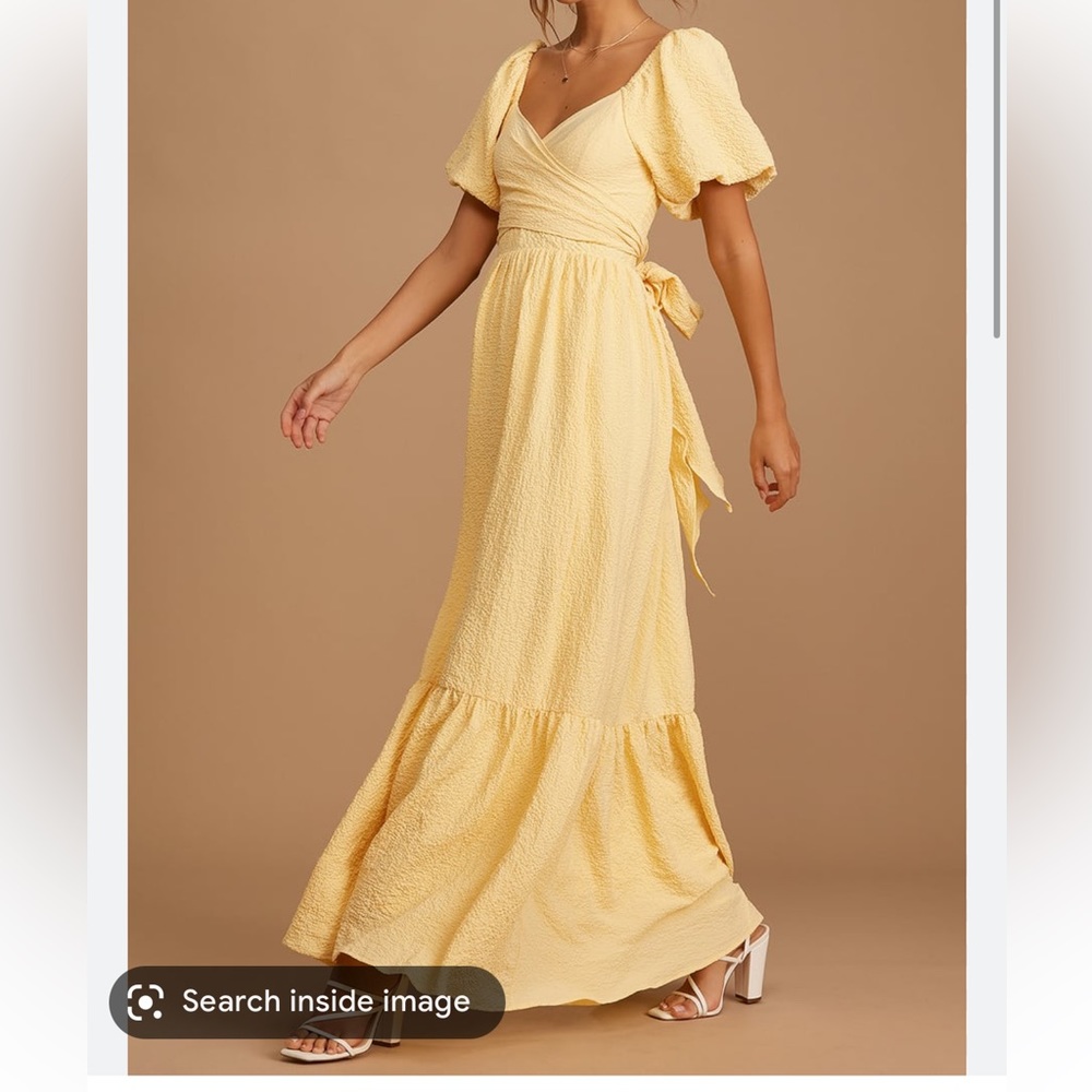 ISO!!!  Xs/s Lulu’s Sun type of Love maxi wrap dress
